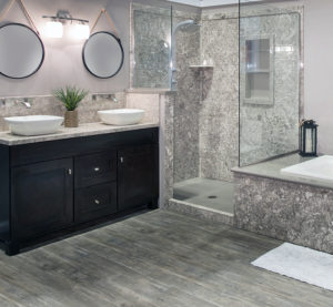 Grout free bathrooms start with cultured marble, cultured granite, or solid surface countertops, shower walls, shower bases, and tub surrounds. Custom made groutless surfaces are moisture resistant, mildew resistant, grout free and never need sealing.